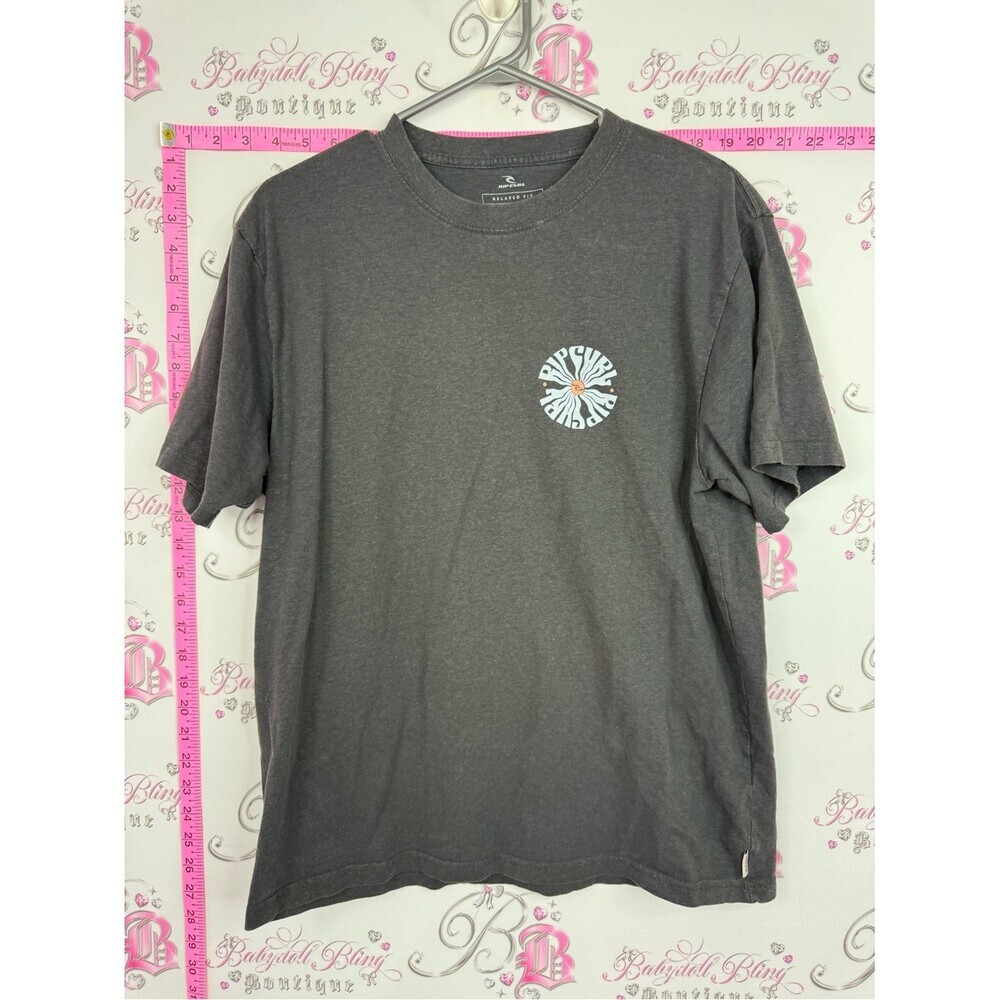 Rip Curl relaxed fit T-shirt Men's Charcoal Graphic Short Sleeve Tee